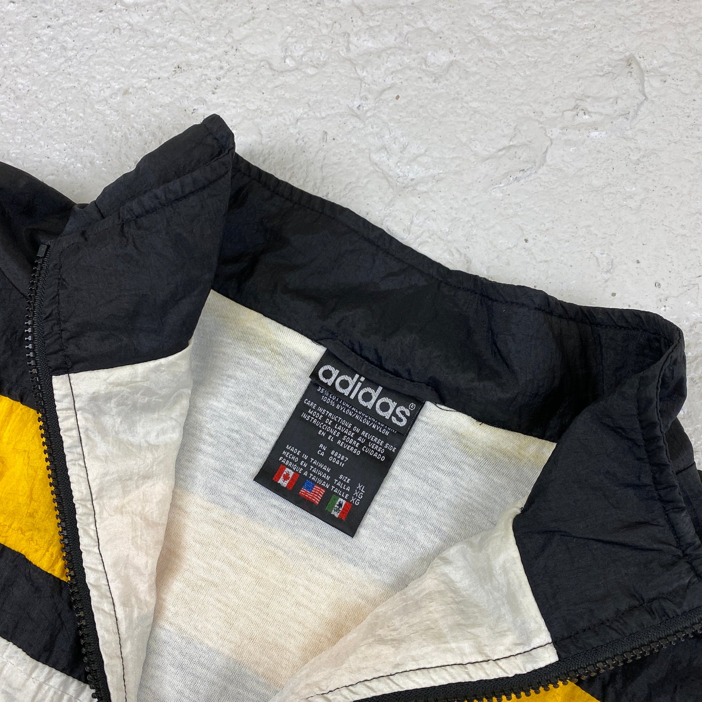 Adidas embroidered track jacket (L-XL)
