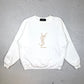 Yves Saint Laurent RARE heavyweight embroidered sweater (XS-S)