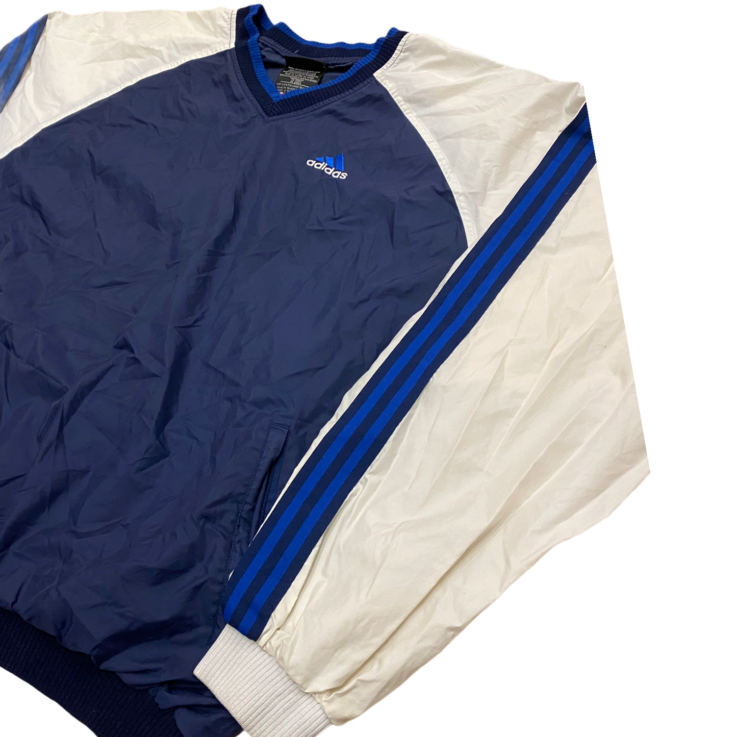 Adidas v-neck windbreaker (XXL)