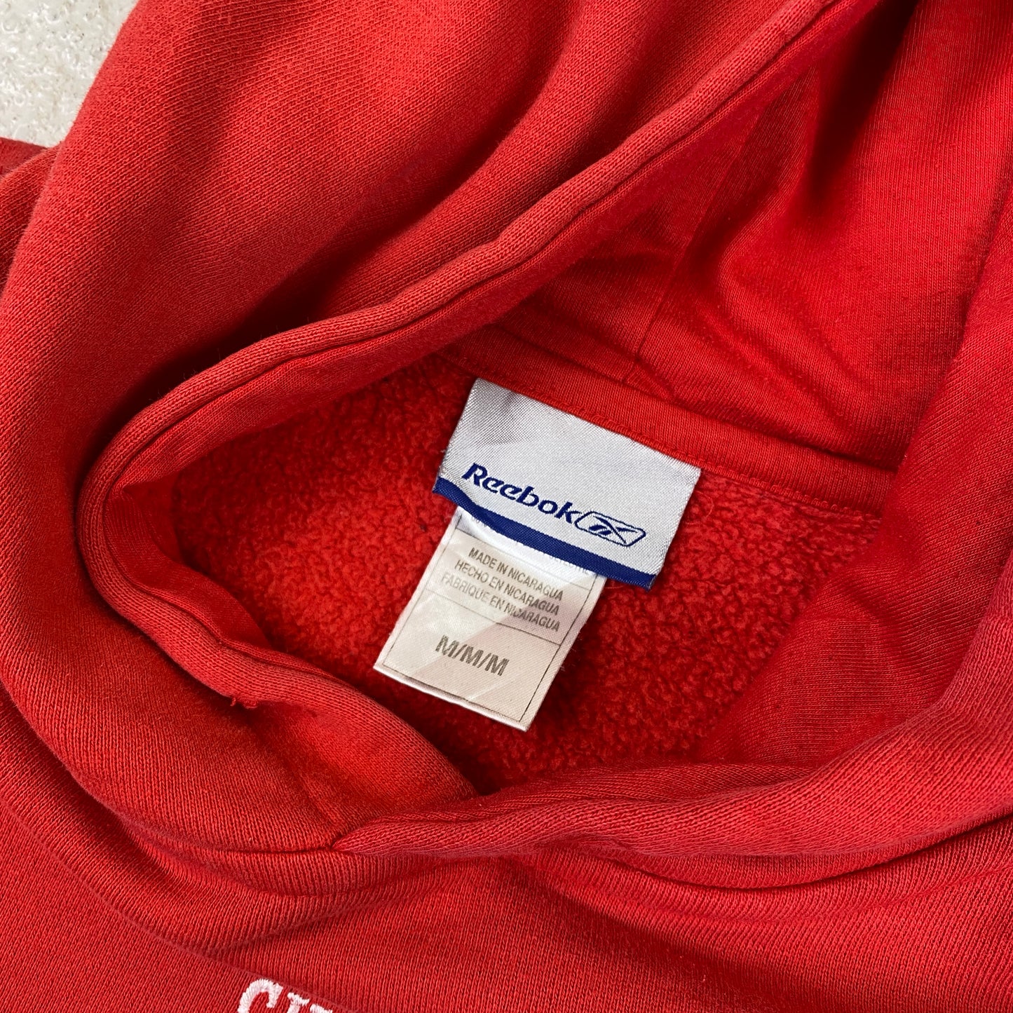 Reebok RARE Chicago Bulls heavyweight embroidered hoodie (M)