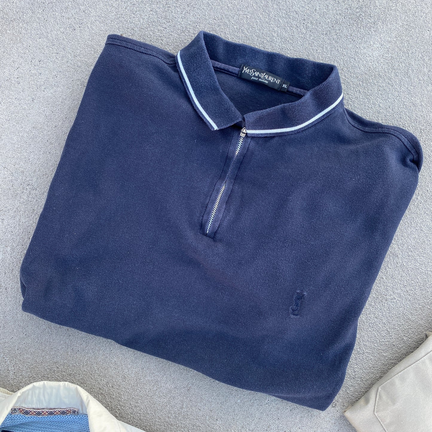 YSL RARE heavyweight polo shirt (L)
