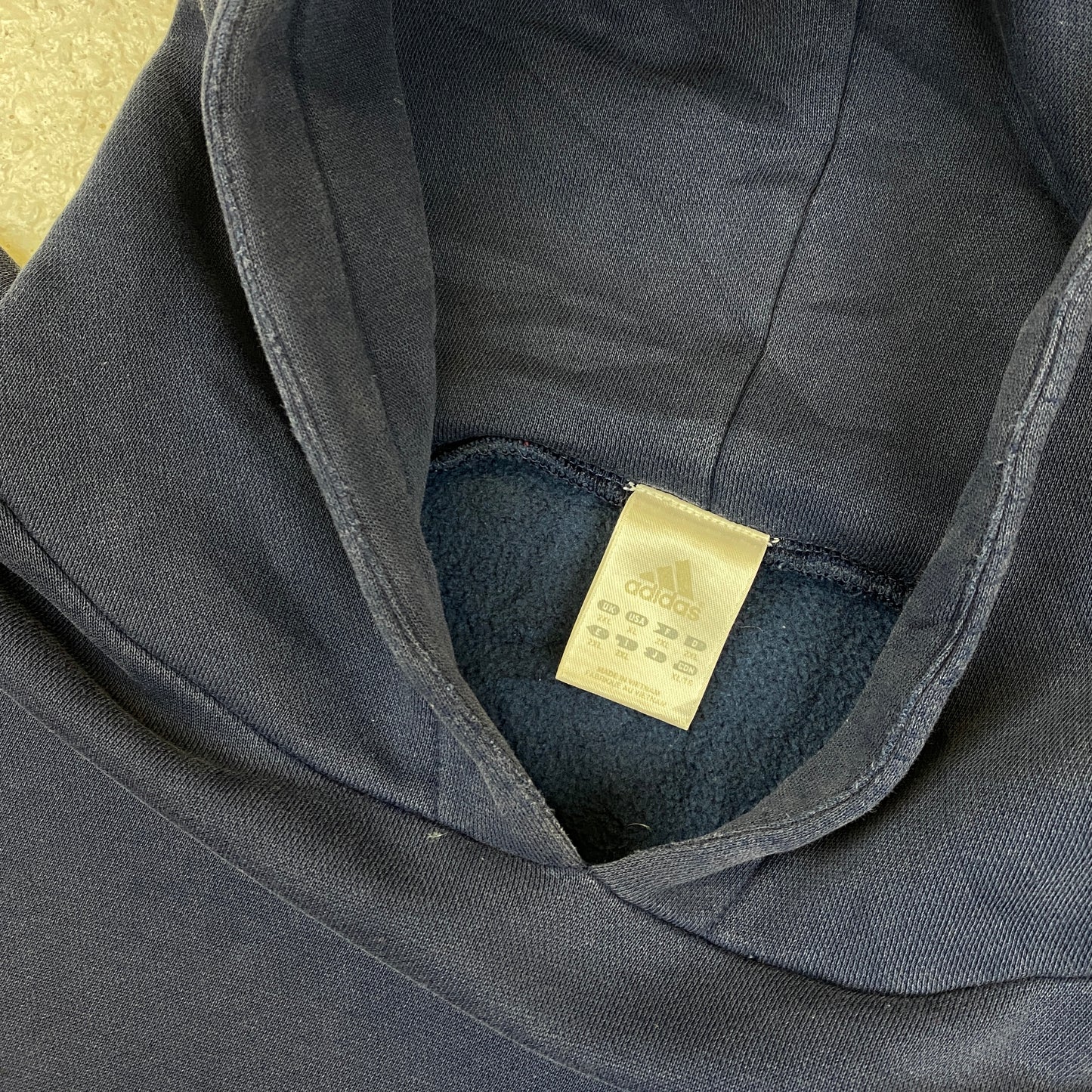 Adidas RARE heavyweight embroidered center logo hoodie (XXL)