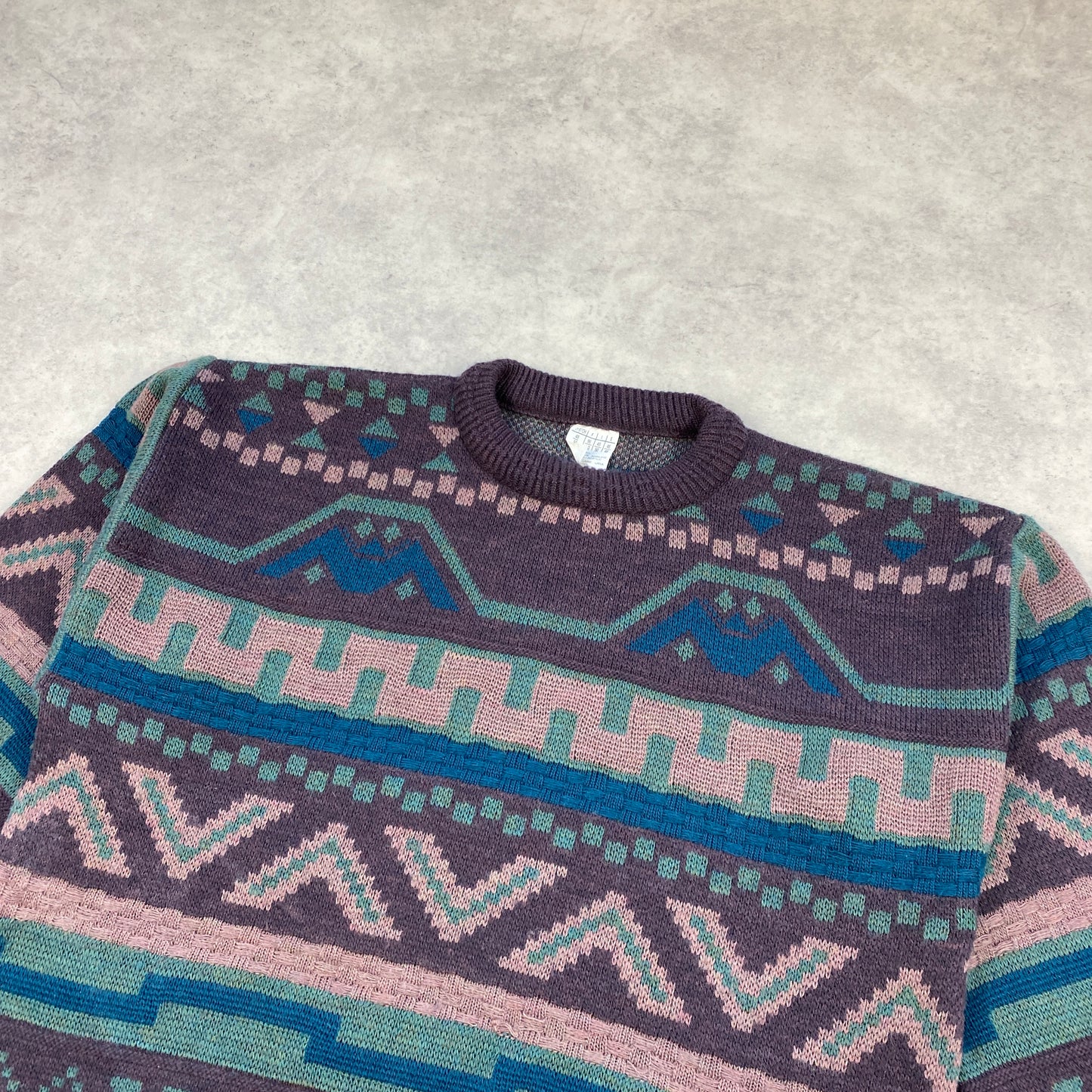 VTG knit heavyweight sweater (L)