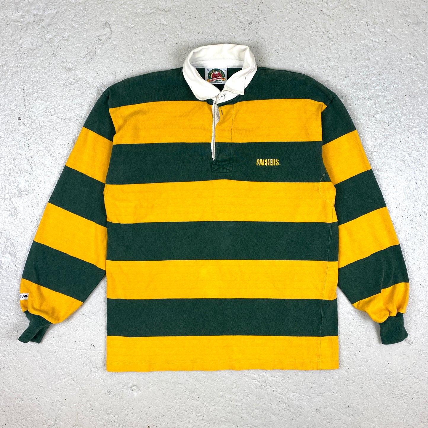 Green Bay Packers heavyweight long sleeved polo shirt (L-XL)
