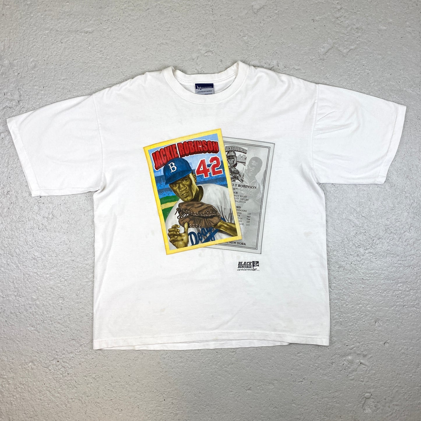 Jackie Robinson RARE heavyweight tee (XL-XXL)