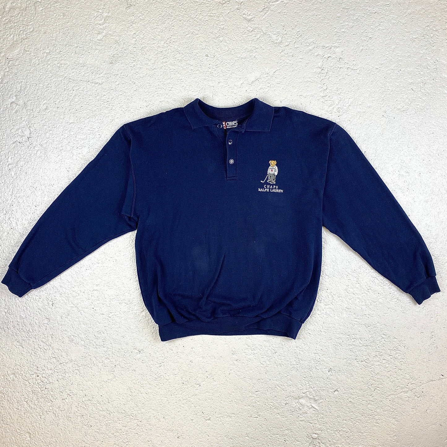 Ralph Lauren Bear RARE embroidered long sleeve shirt (L-XL)