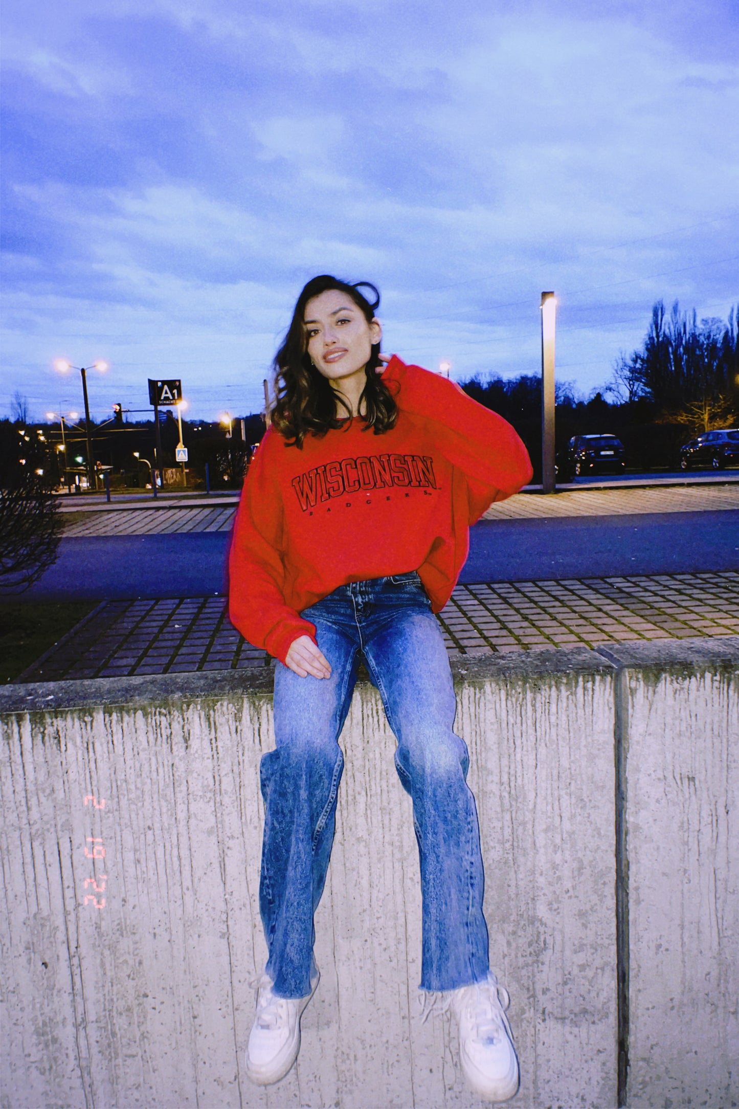 Wisconsin heavyweight embroidered sweater (L-XL)
