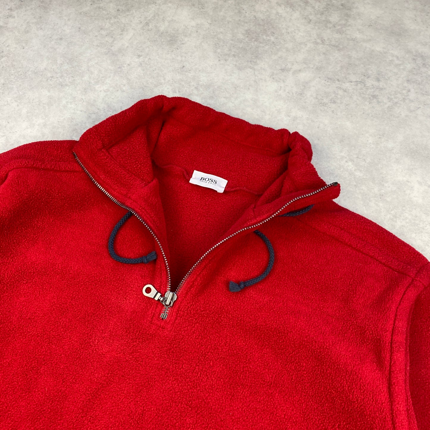 Hugo Boss heavyweight 1/4 zip fleece sweater (XL)