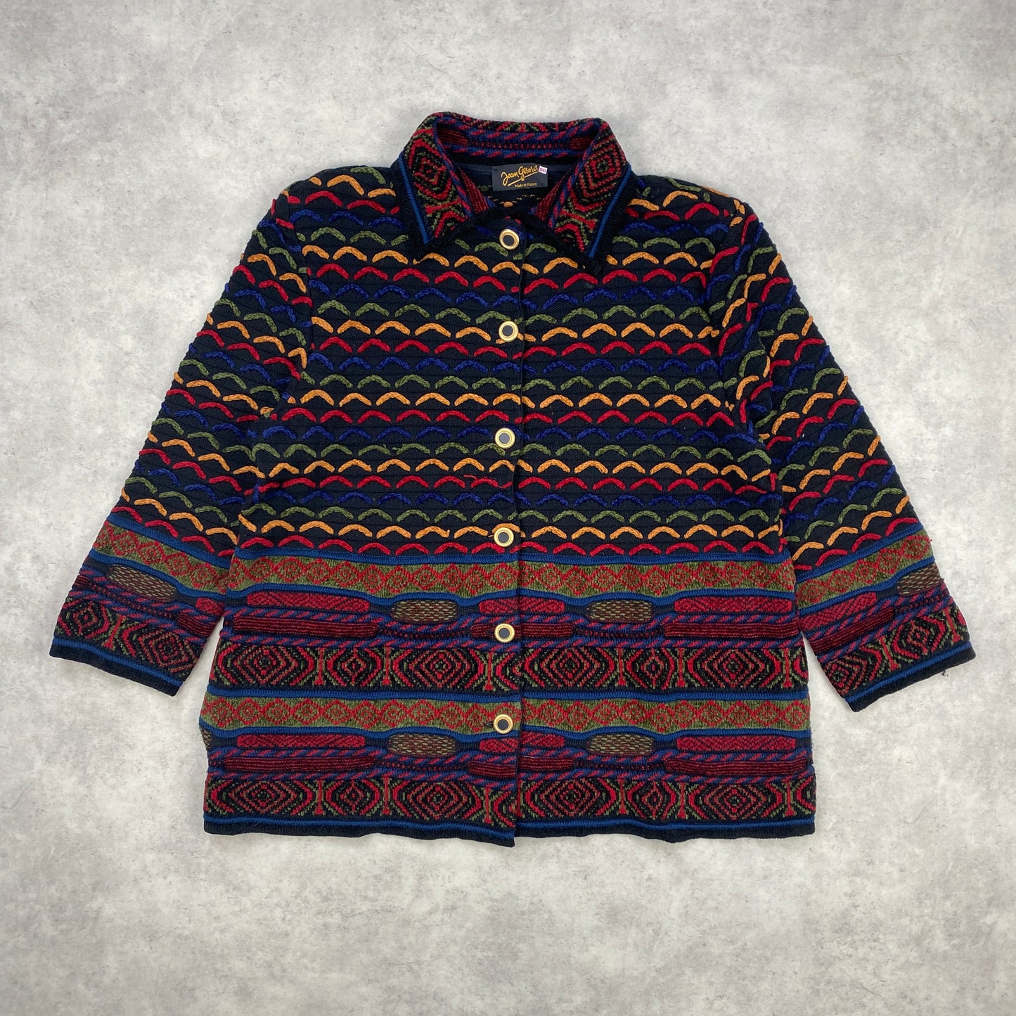 VTG RARE knit cardigan sweater women (XL)