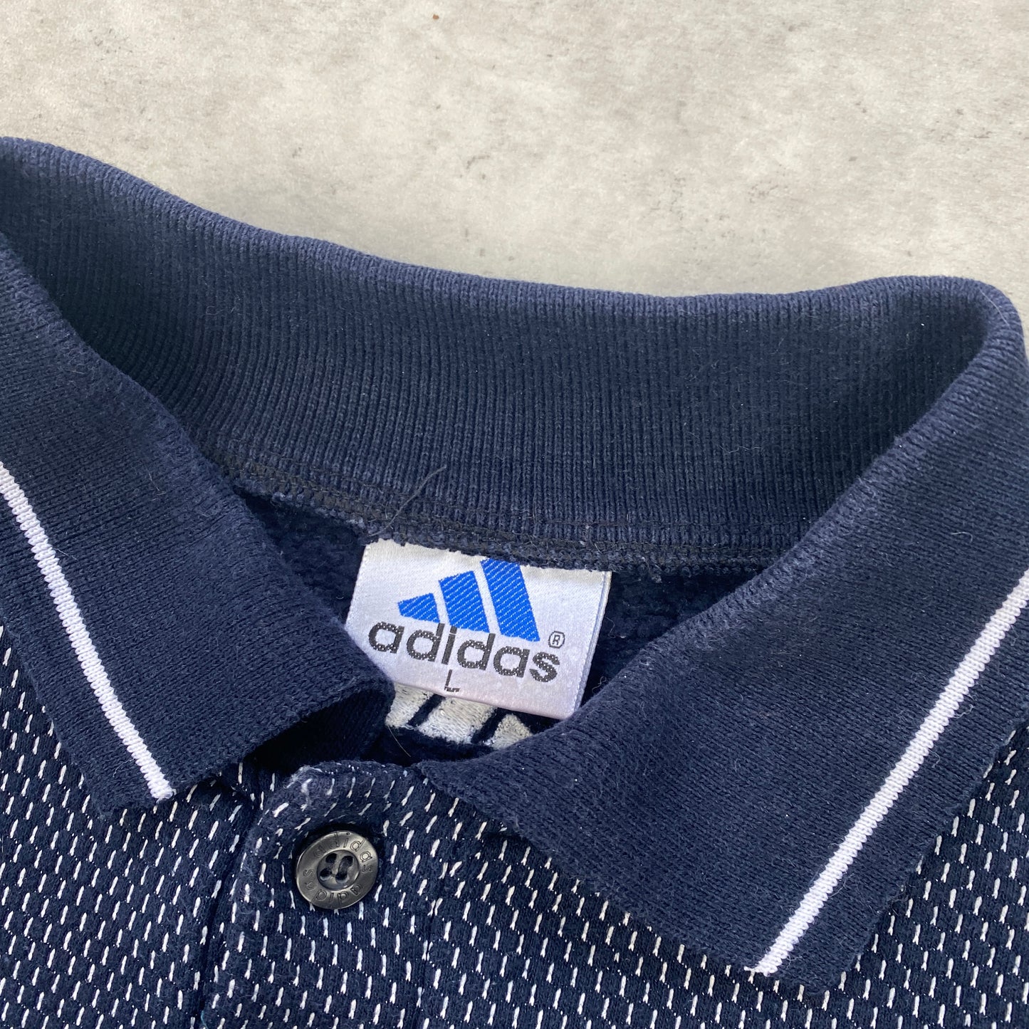 Adidas RARE long sleeved heavyweight polo shirt (M-L)