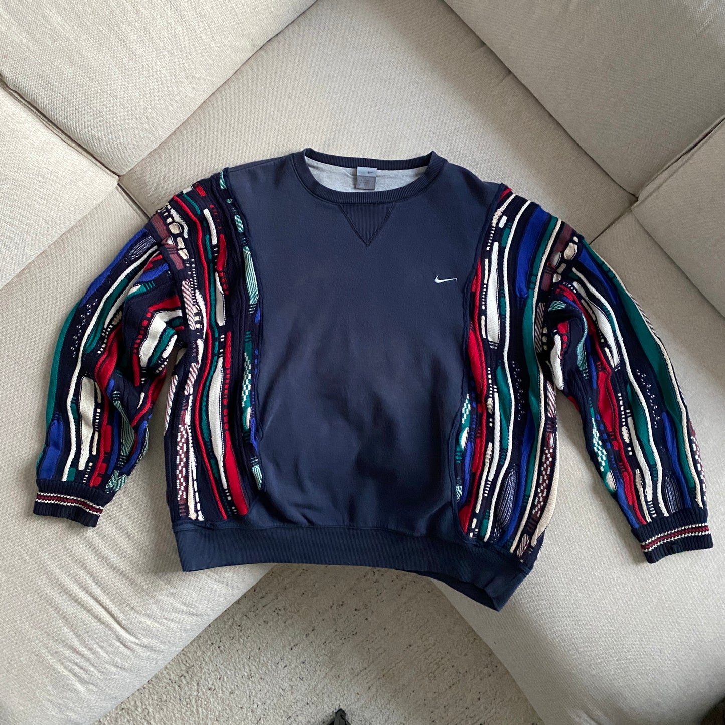 SPVNS STUDIOS: Nike x Coogi Style heavyweight knit sweater (XXL)