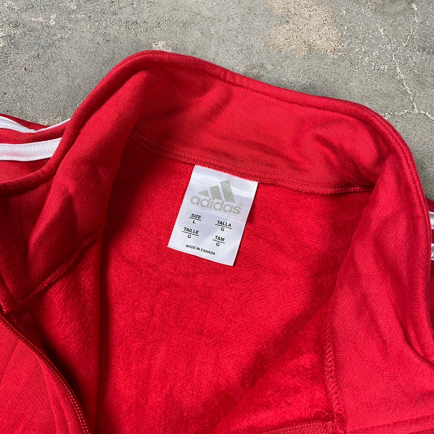 Adidas 1/4 zip sweater (L)