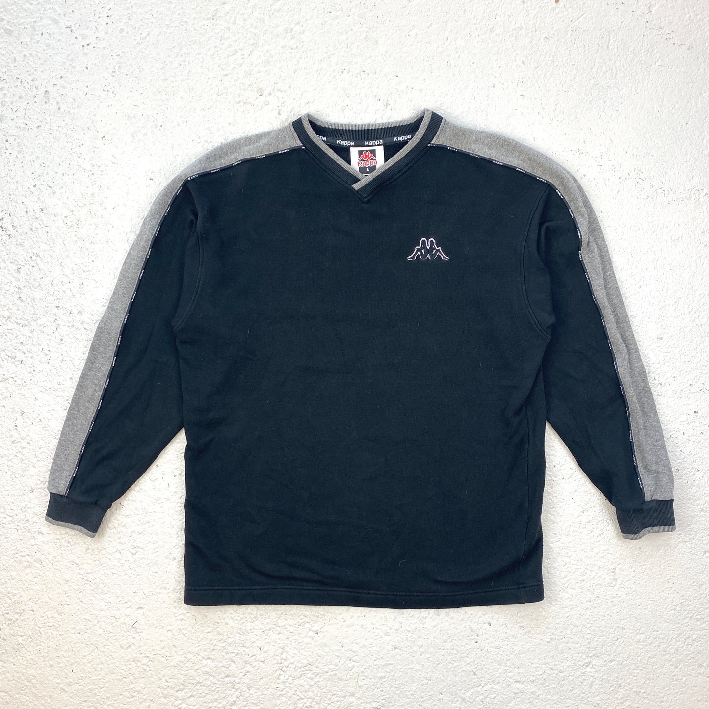 Kappa heavyweight v-neck sweater (L)