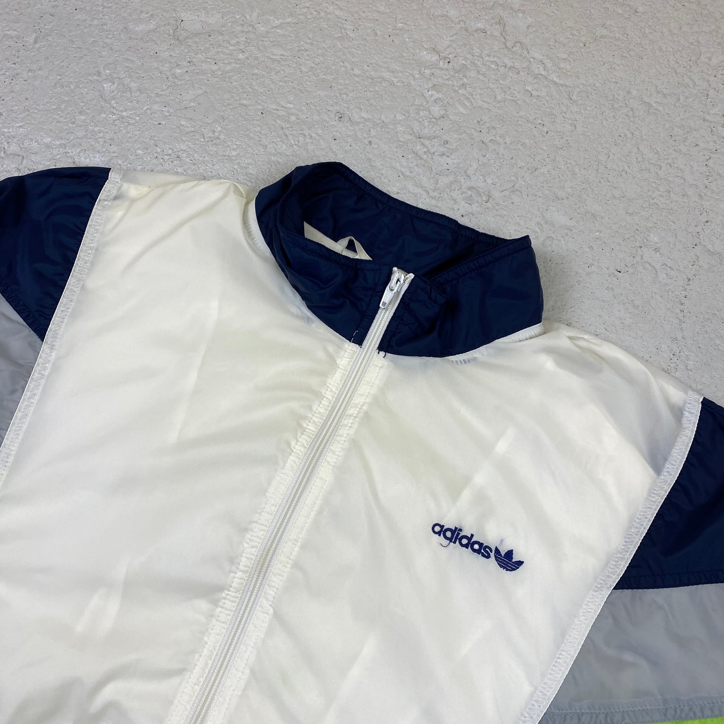 Adidas embroidered track jacket (L)