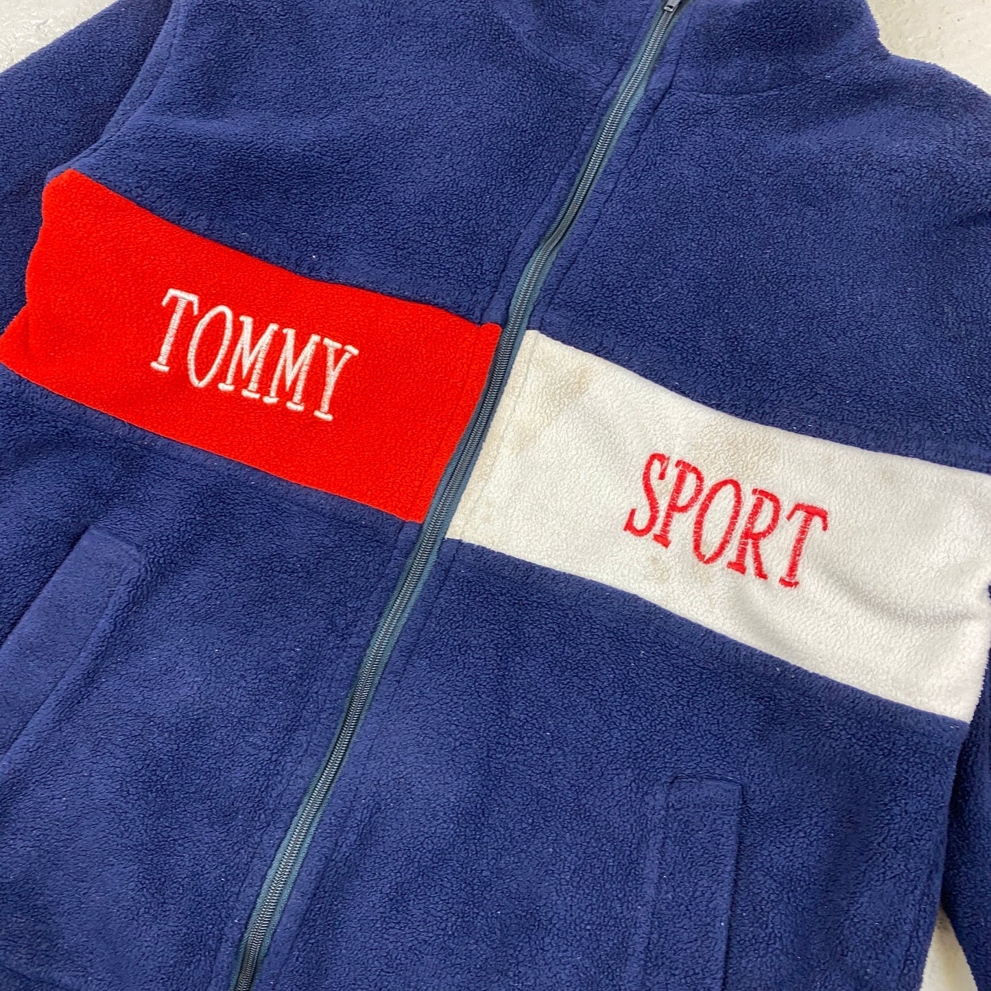 Tommy Sport Bootleg zip fleece sweater (XS-S)