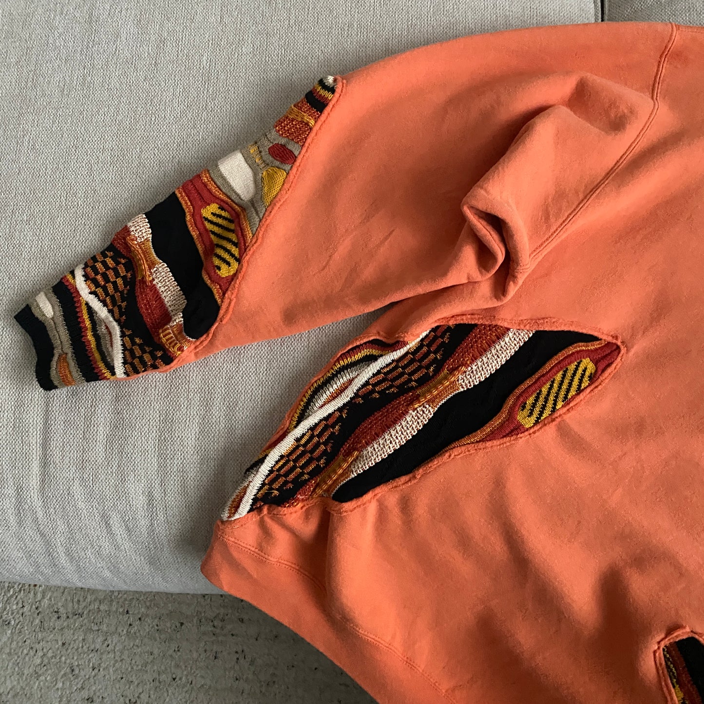 SPVNS STUDIOS: Champion x Coogi Style heavyweight knit sweater (L)