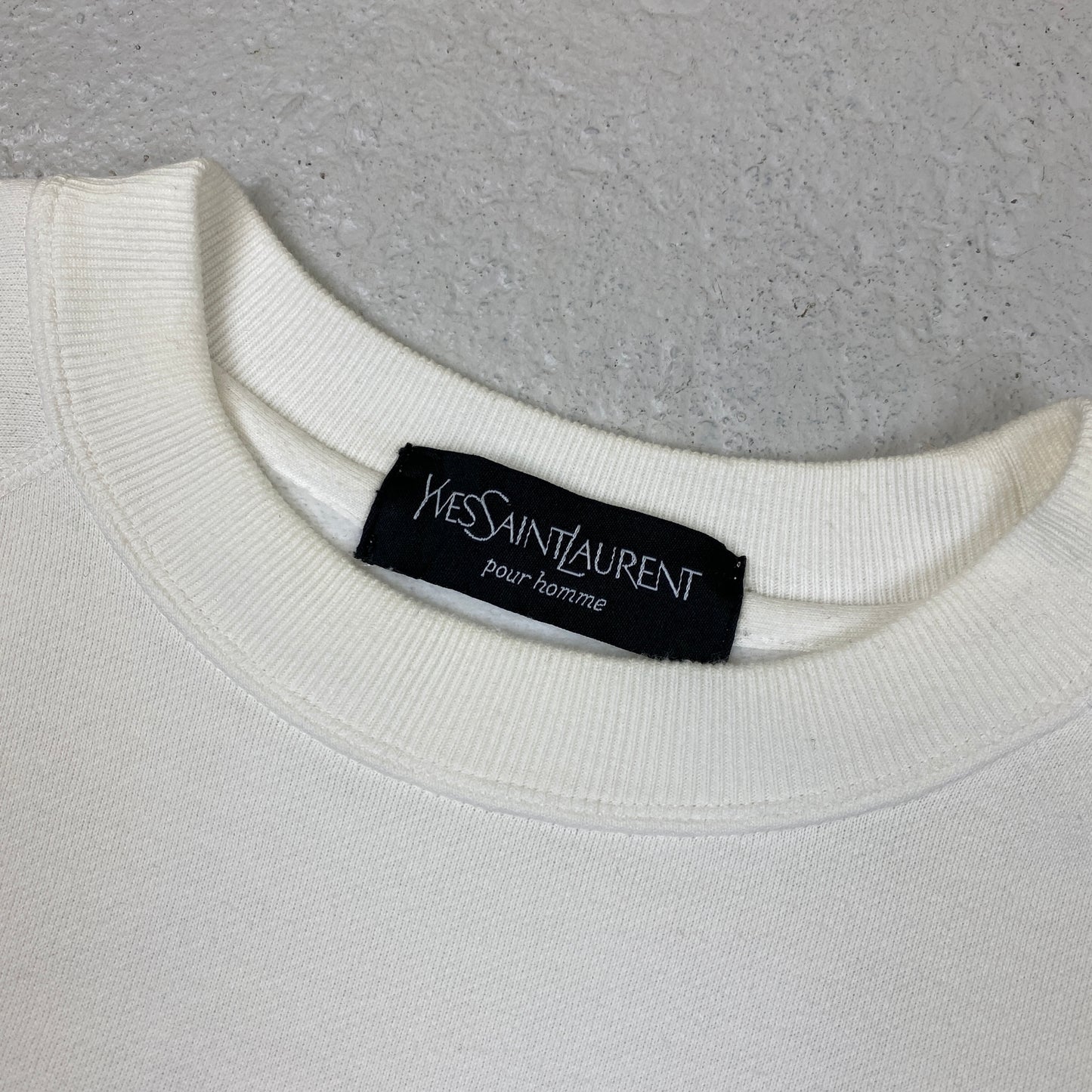 Yves Saint Laurent RARE heavyweight embroidered sweater (XS-S)