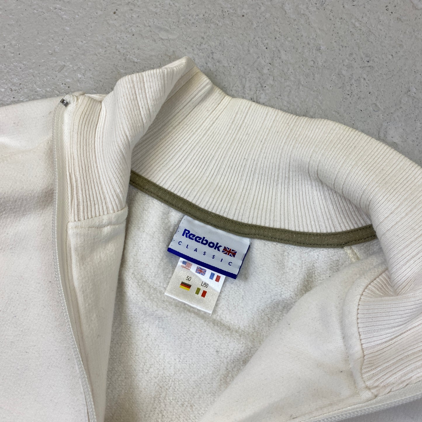 Reebok 1/4 zip heavyweight sweater (L-XL)
