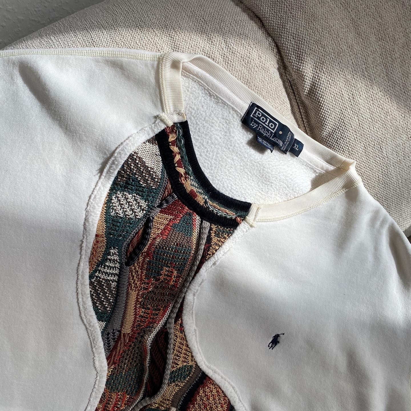 SPVNS STUDIOS: Polo Ralph Lauren x Coogi Style knit sweater (XL)