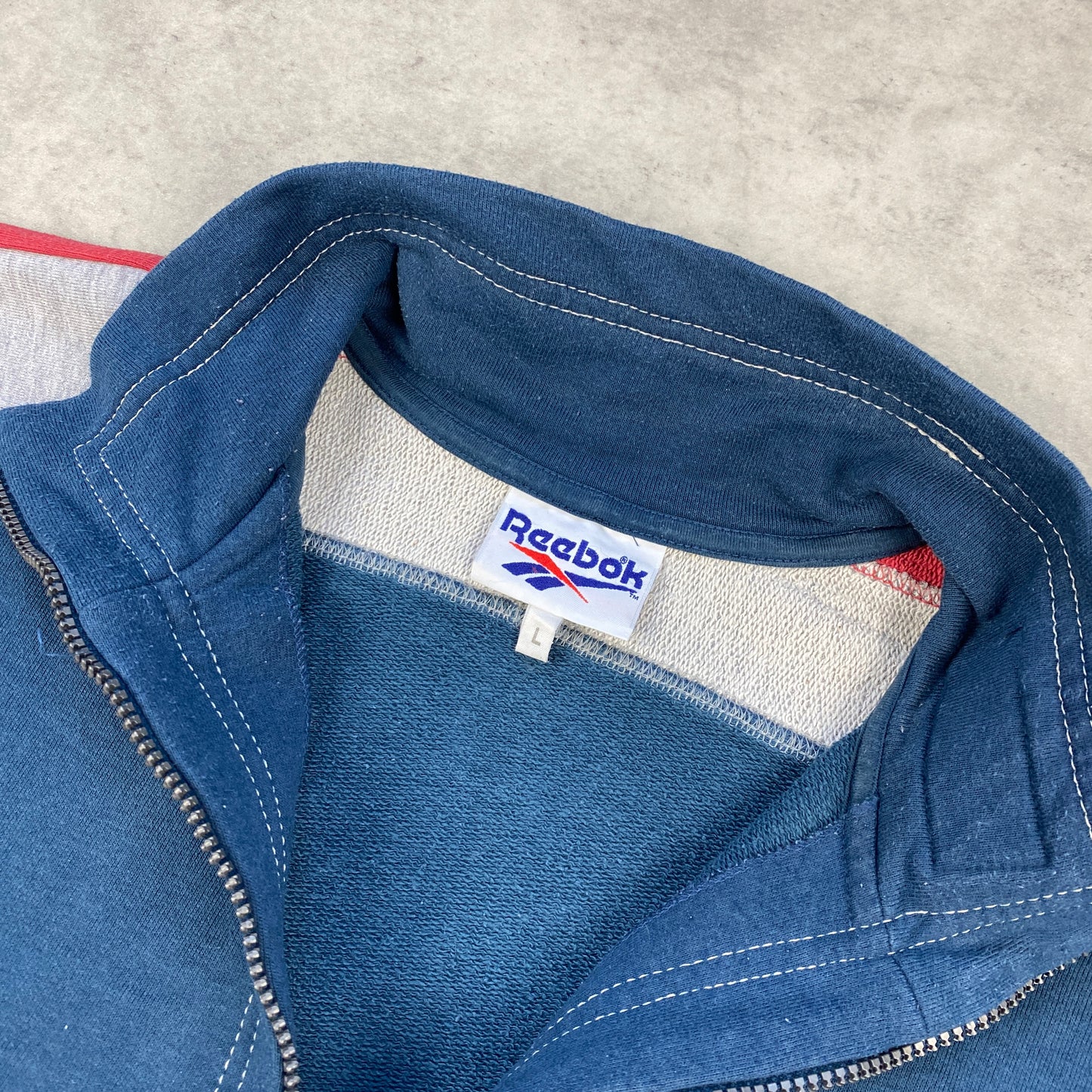 Reebok RARE 1/4 zip sweater (L)