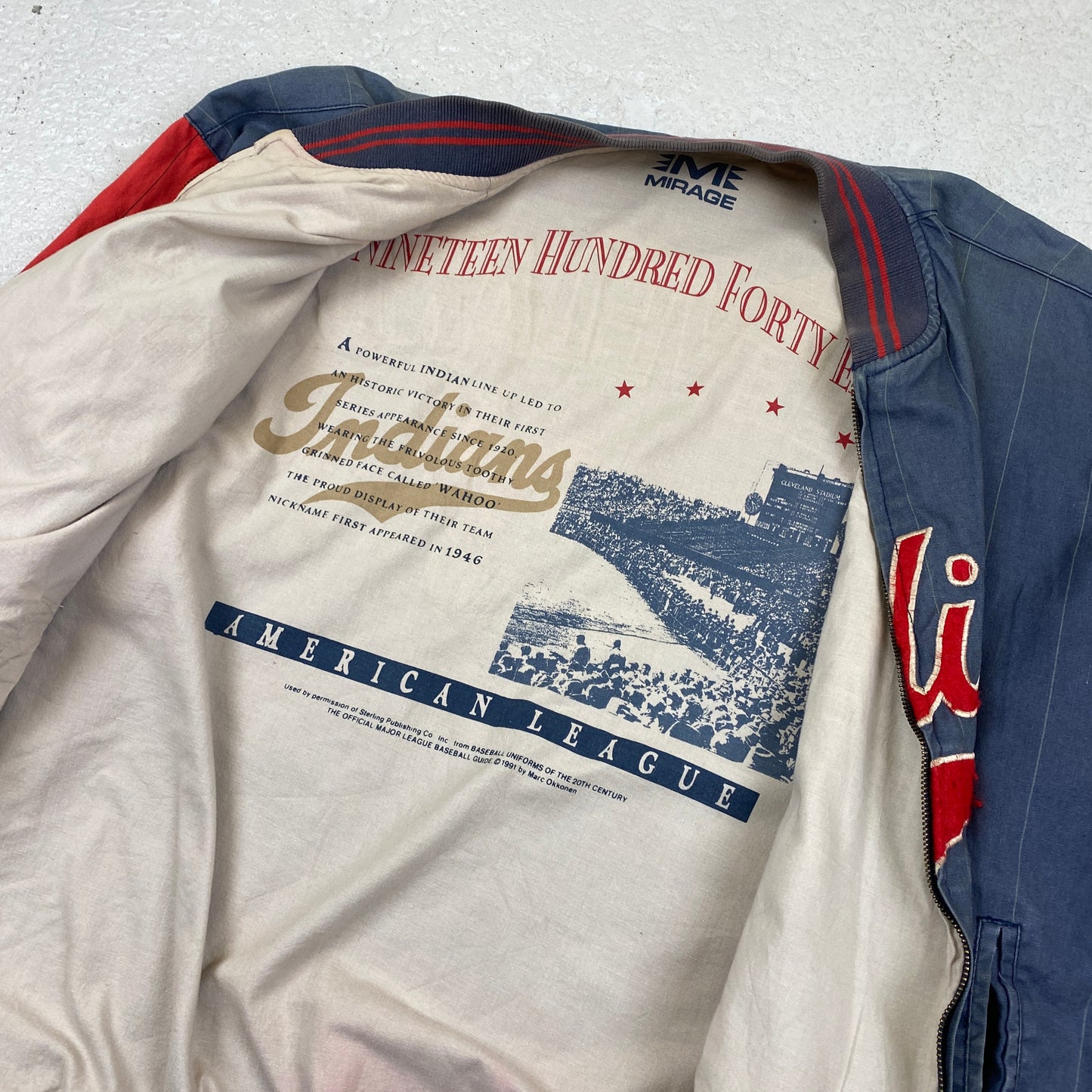 Indians RARE college jacket (L)