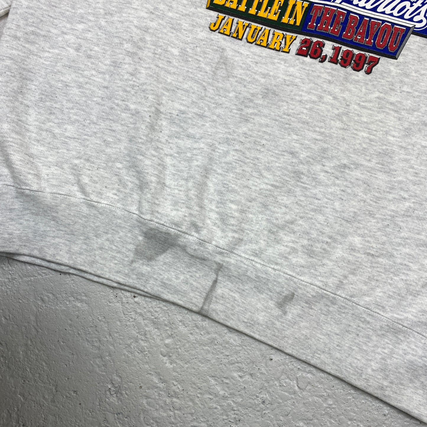 Packers vs. New England RARE 1997 heavyweight sweater (XL)