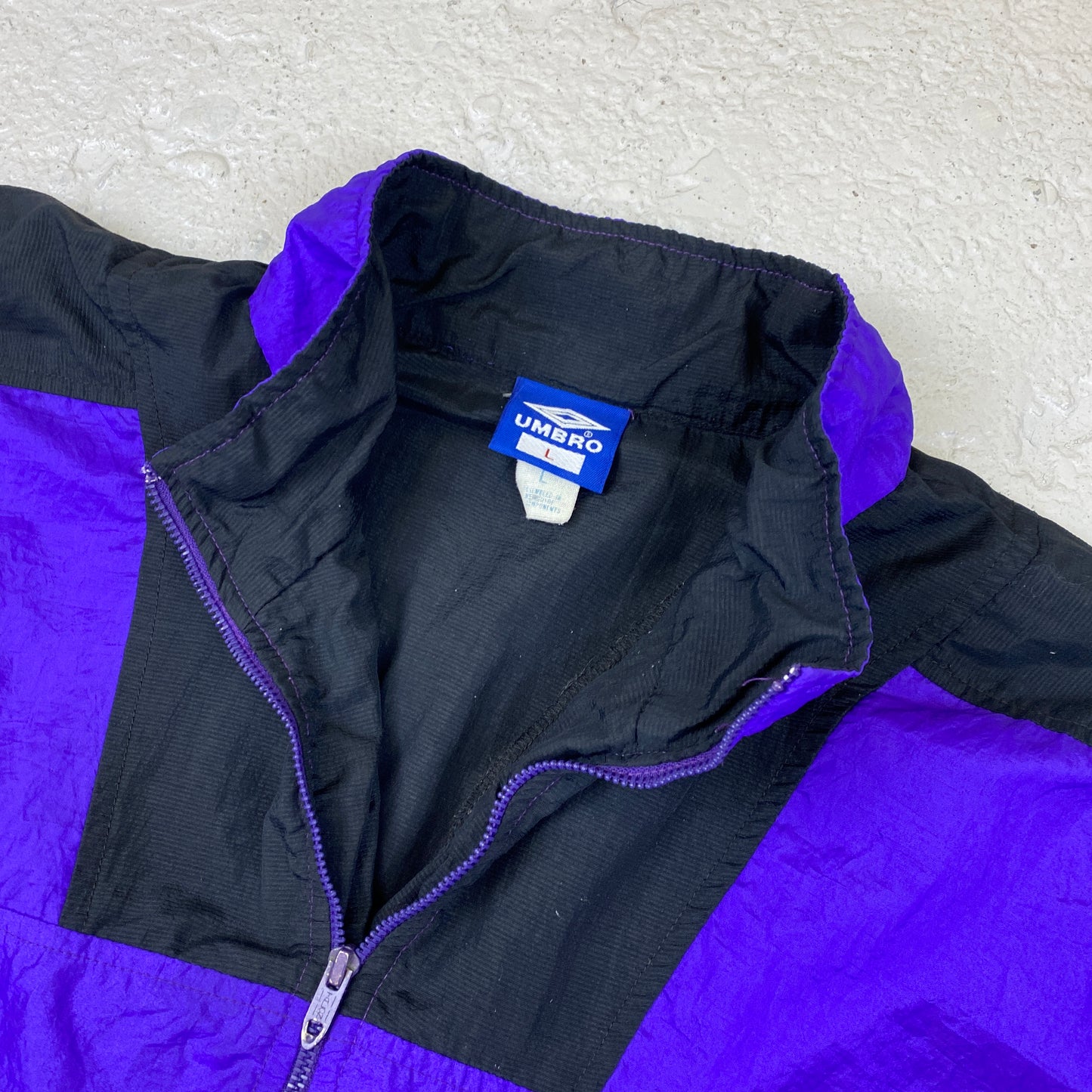 Umbro RARE 1/4 zip windbreaker lilac (L-XL)