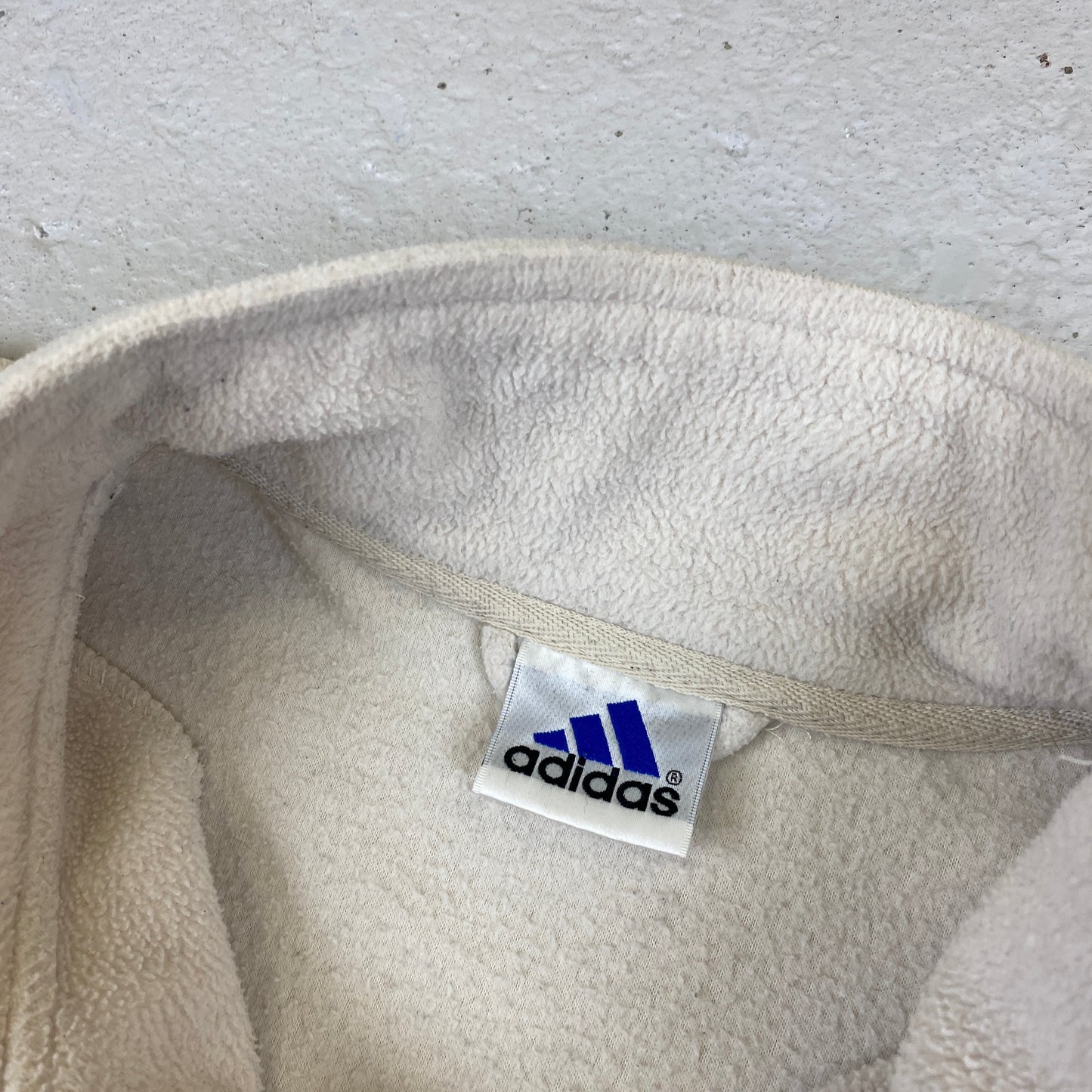 Adidas embroidered 1/4 zip fleece sweater (XL-XXL)