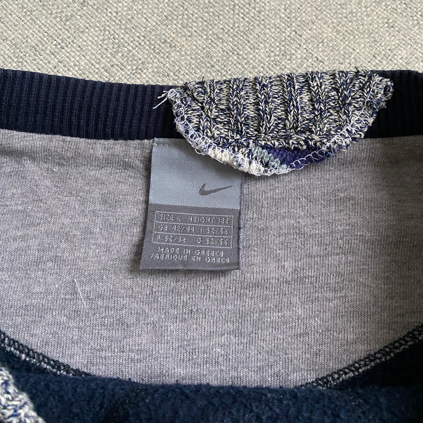 SPVNS STUDIOS: reworked vintage Nike x Carlo Colucci Style knit sweater (L)