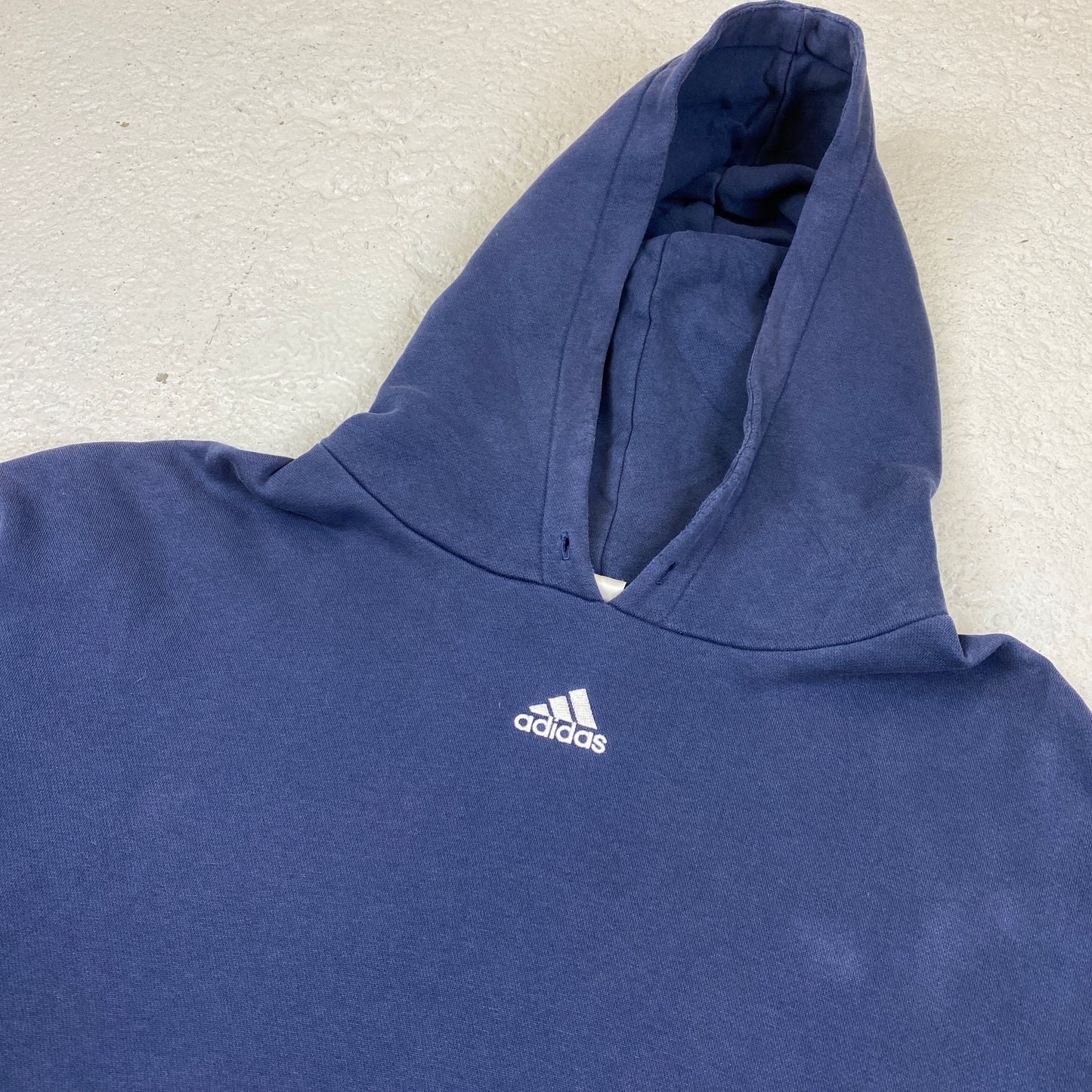Adidas RARE heavyweight embroidered center logo hoodie (XXL)