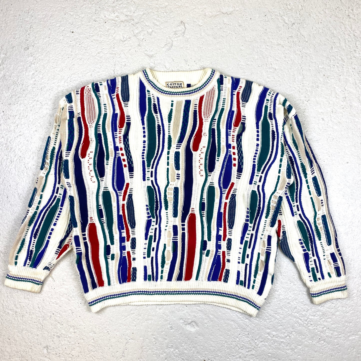 Cotton Traders RARE heavyweight knit sweater (L)
