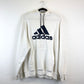 Adidas heavyweight embroidered hoodie (L)
