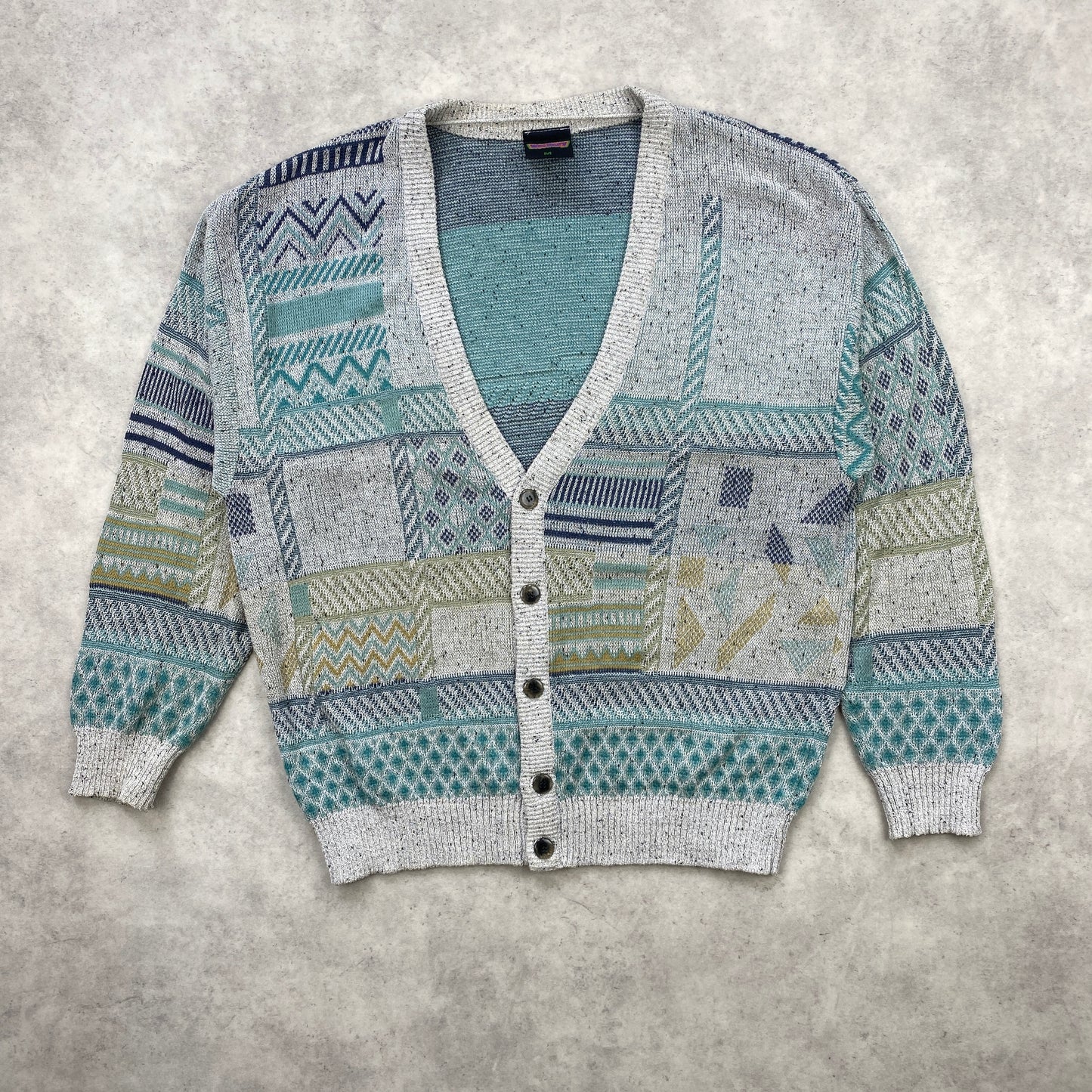 Vintage knit cardigan sweater (M)