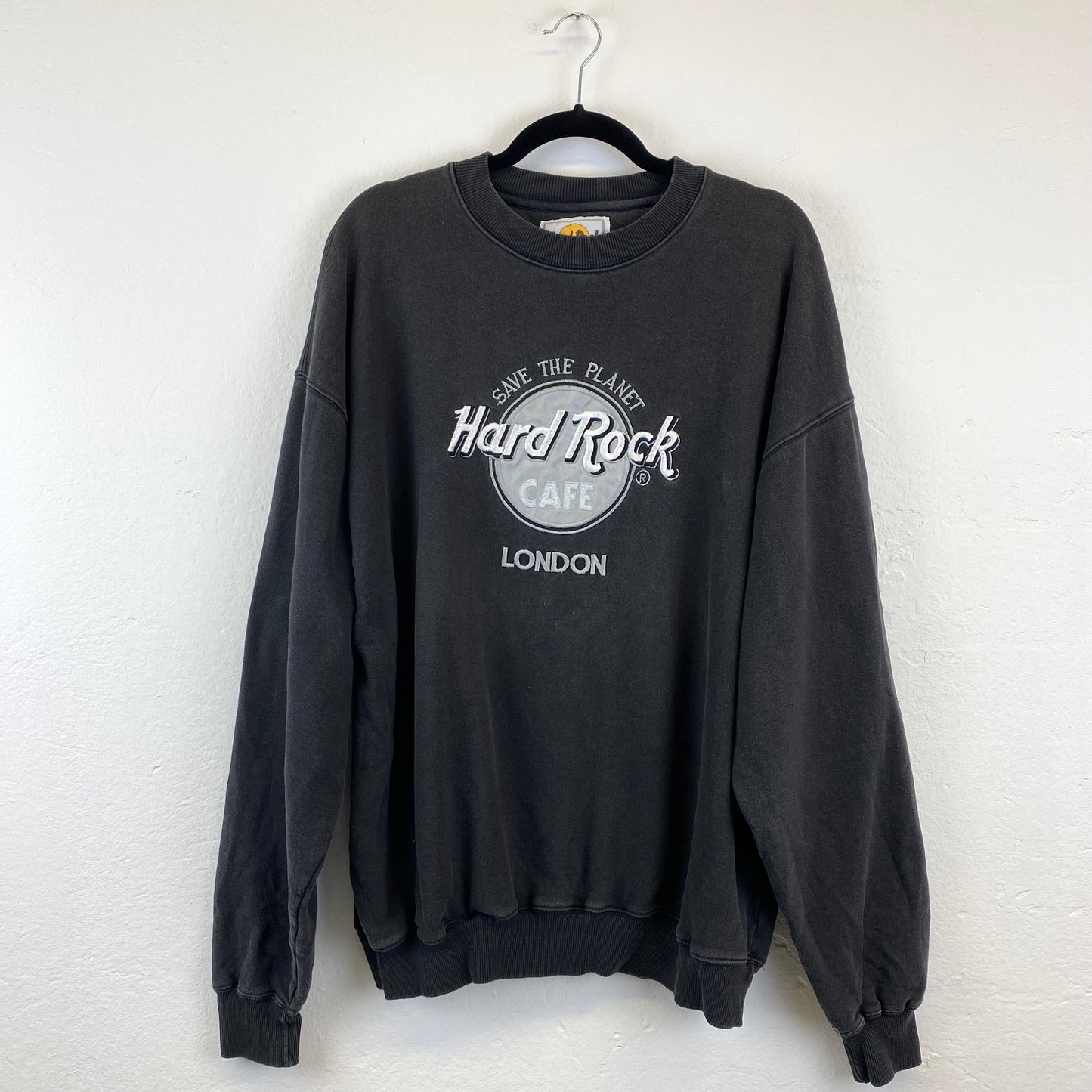 Hard Rock London heavyweight washed sweater (L-XL)