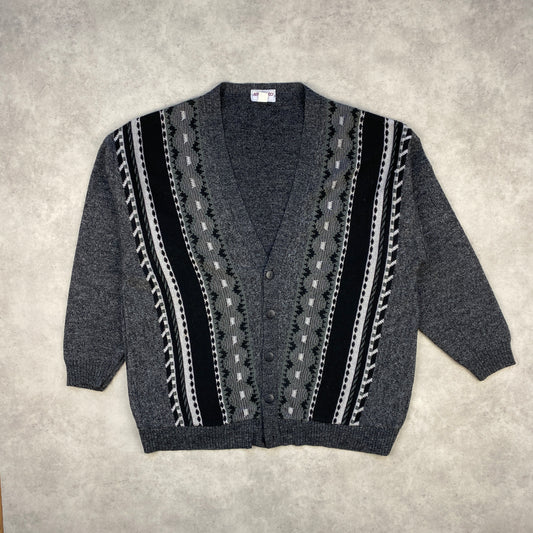 VTG knit cardigan sweater (XL)