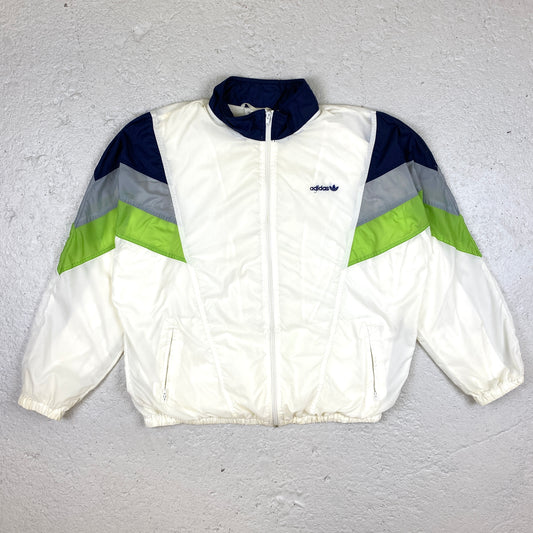 Adidas embroidered track jacket (L)