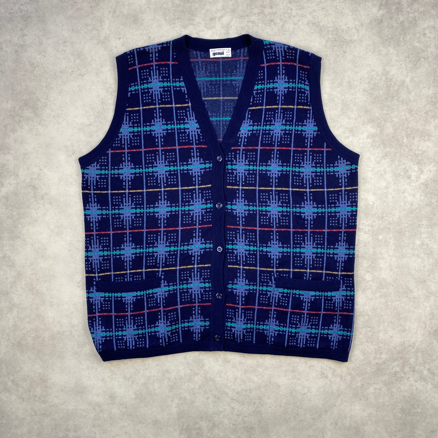 VTG knit vest (XL)