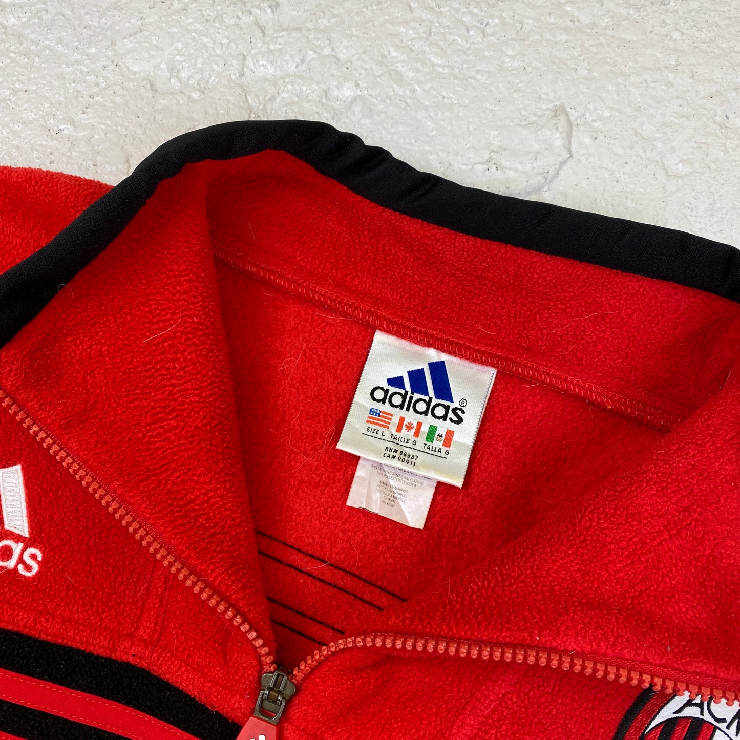 Adidas RARE AC Milan 1/4 zip fleece sweater (L-XL)