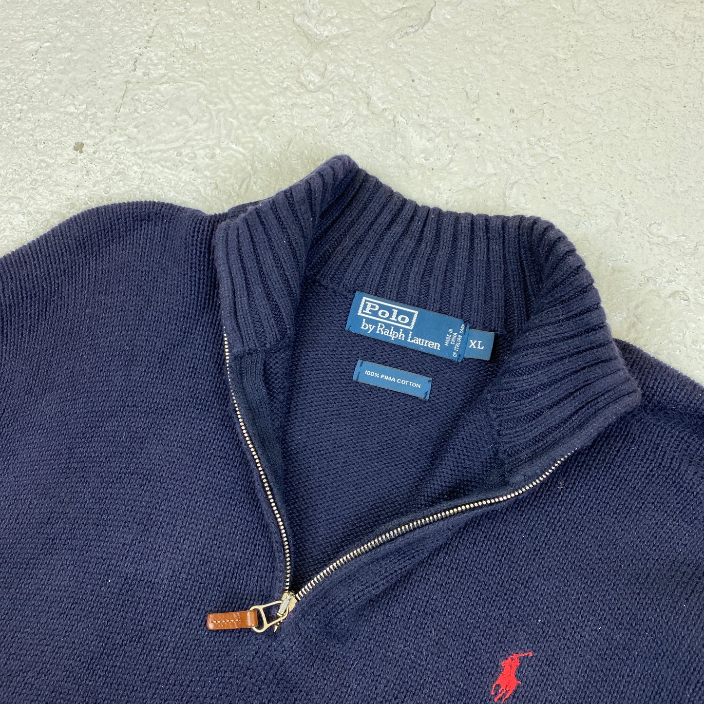 Polo Ralph Lauren 1/4 zip knit sweater (XL)