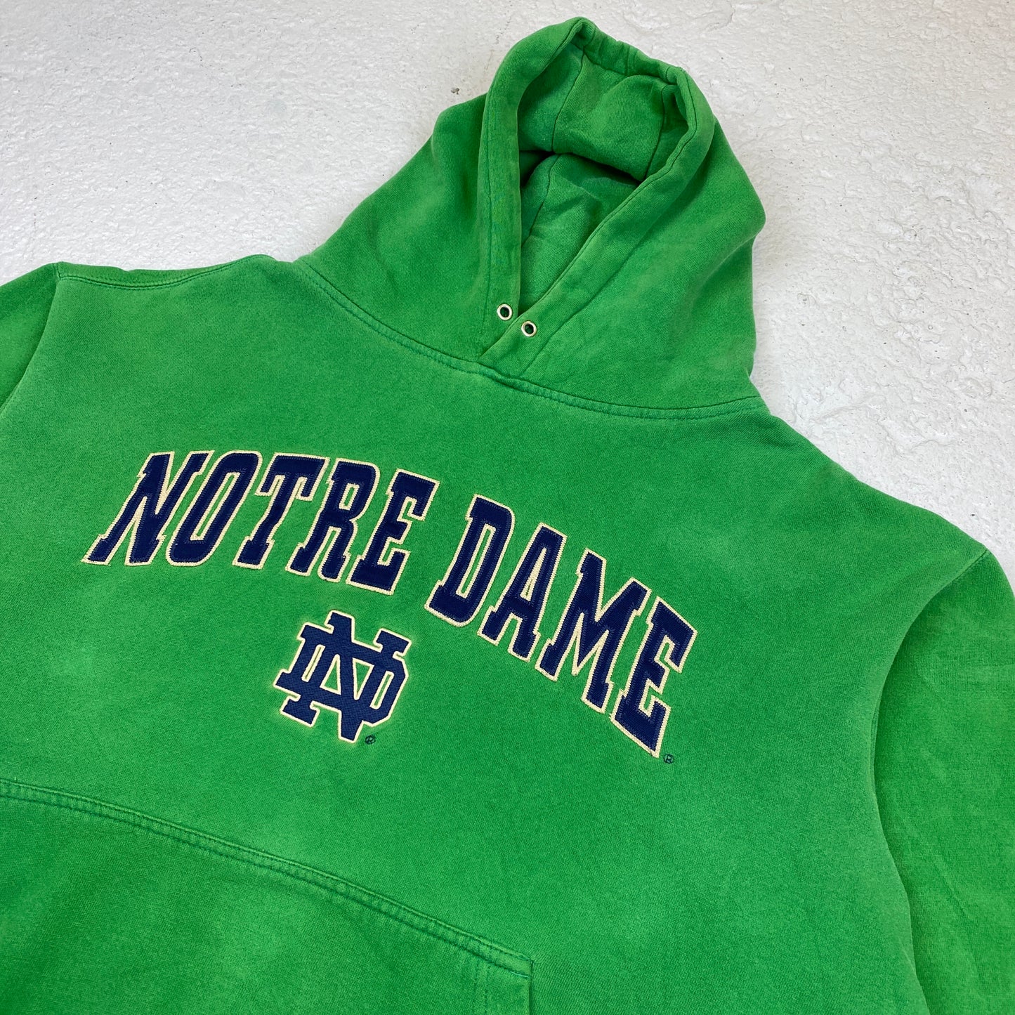 Notre Dame heavyweight embroidered hoodie (L)