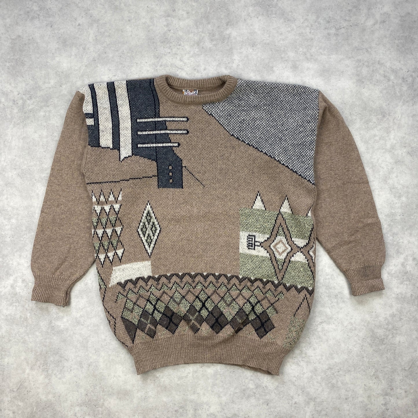 Vintage knit sweater (L)