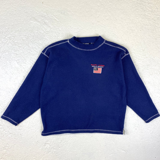 Polo Ralph Lauren RARE Bootleg fleece sweater (S)