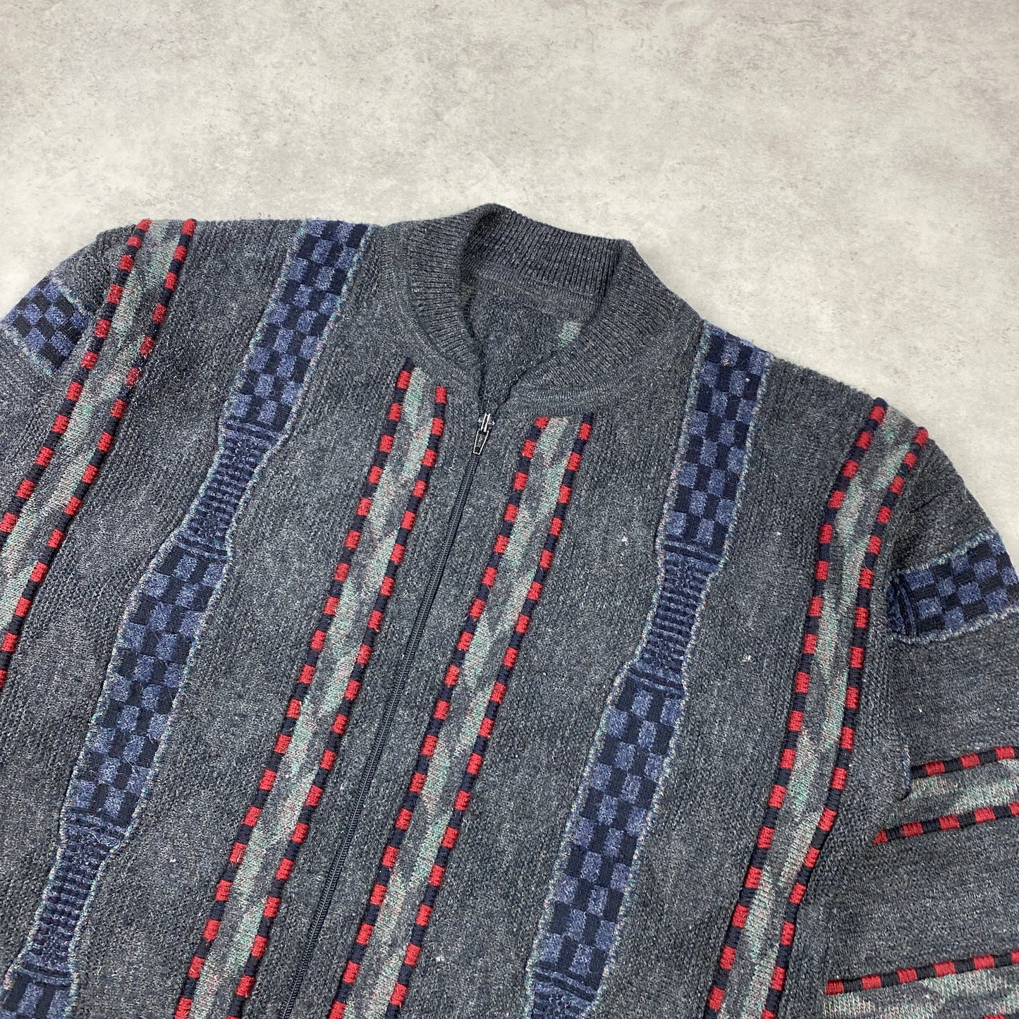 VTG knit cardigan sweater (L)