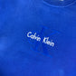 Calvin Klein RARE heavyweight embroidered sweater (S)