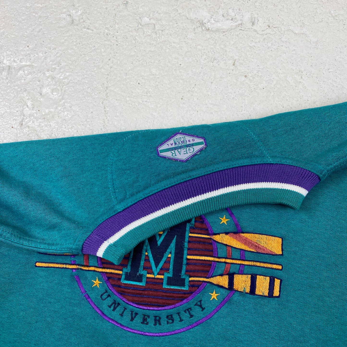 Miami University RARE heavyweight embroidered sweater (M)