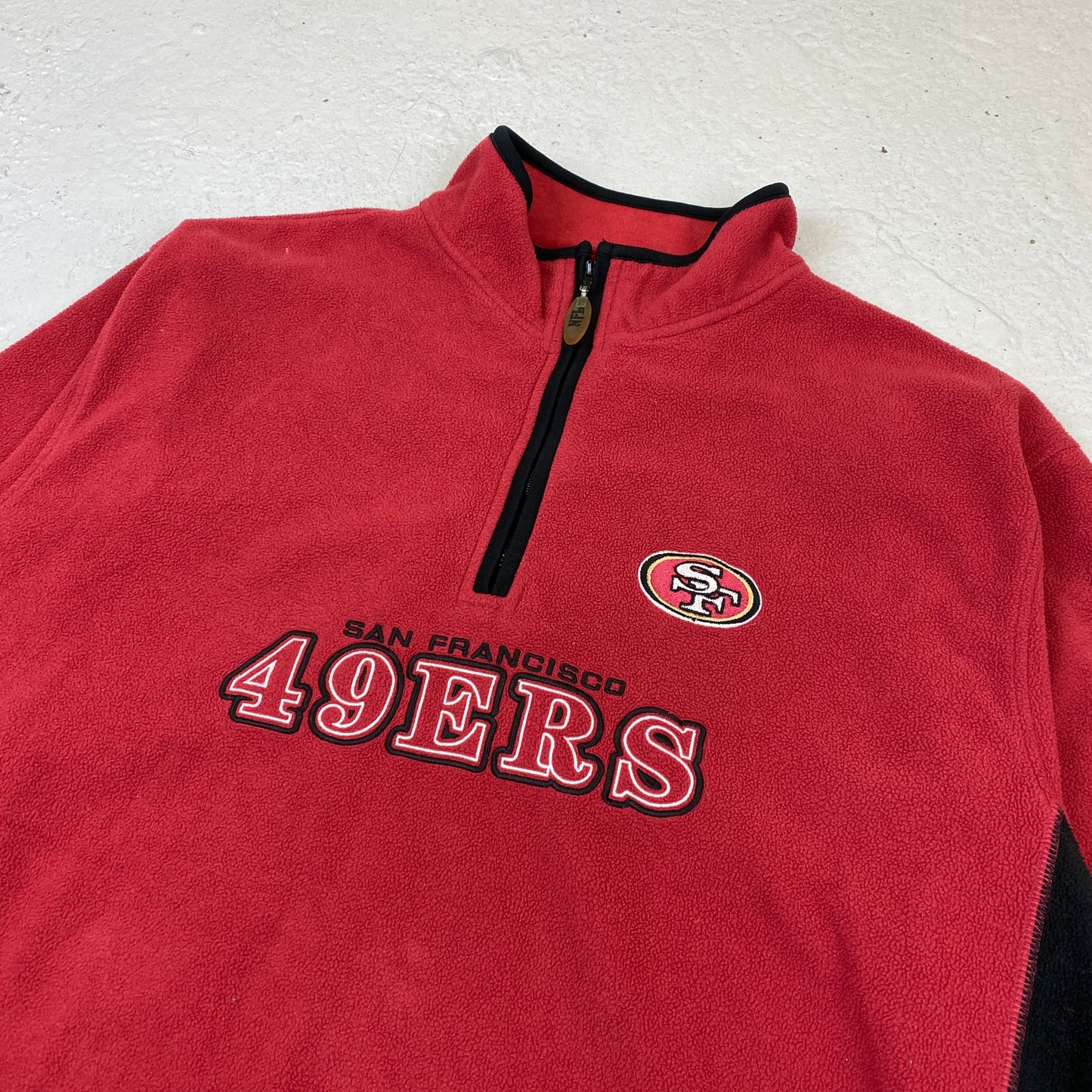 San Francisco 49ers RARE 1/4 zip fleece sweater (L-XL)