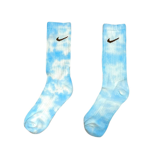 Nike Tie Dye Socks - BABYBLUE