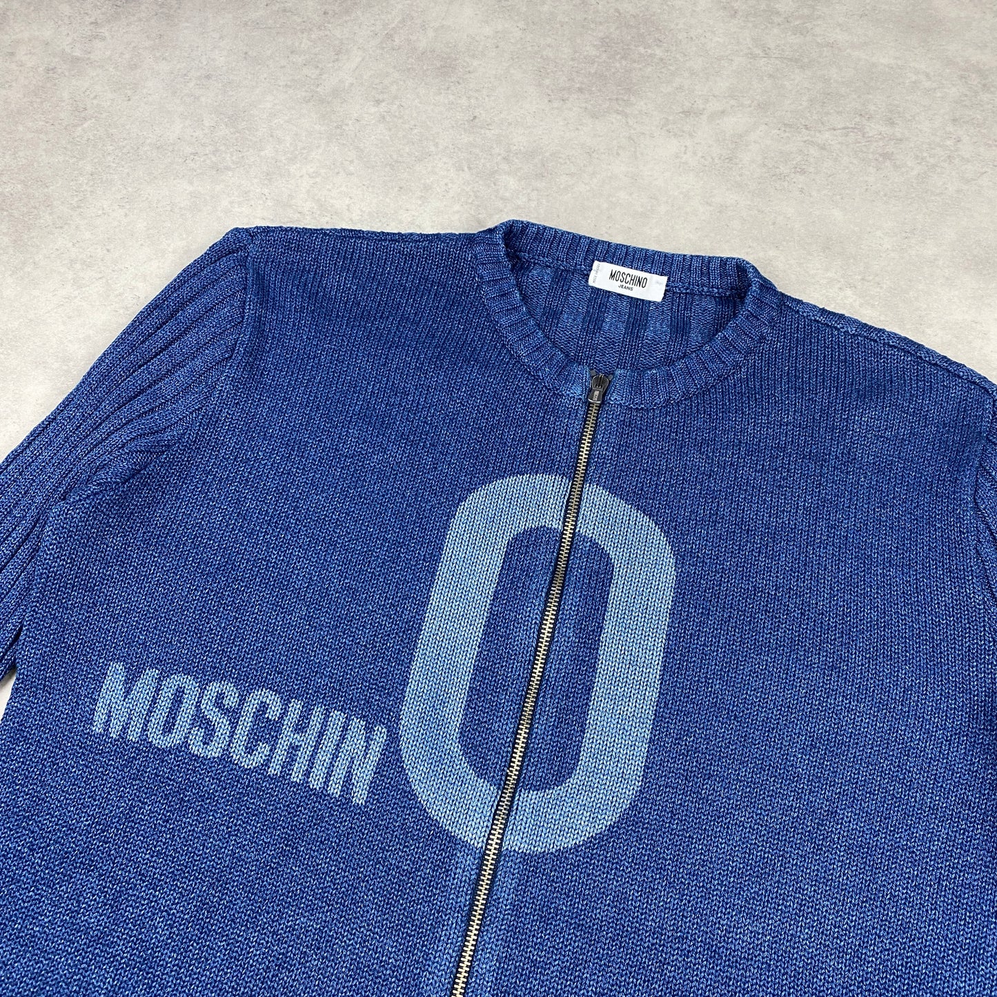 Moschino RARE knit zip sweater (M-L)