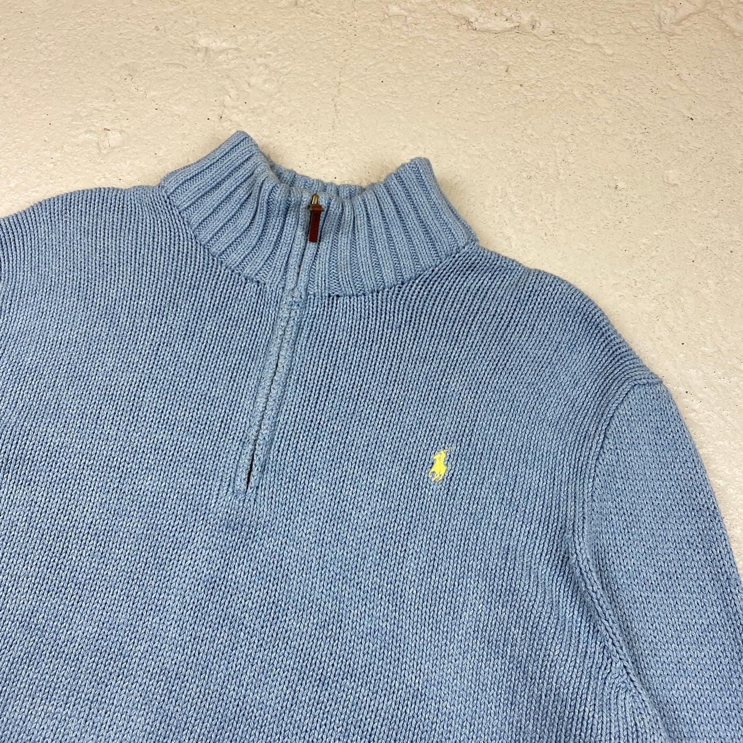 Polo Ralph Lauren 1/4 zip knit sweater (XXL)
