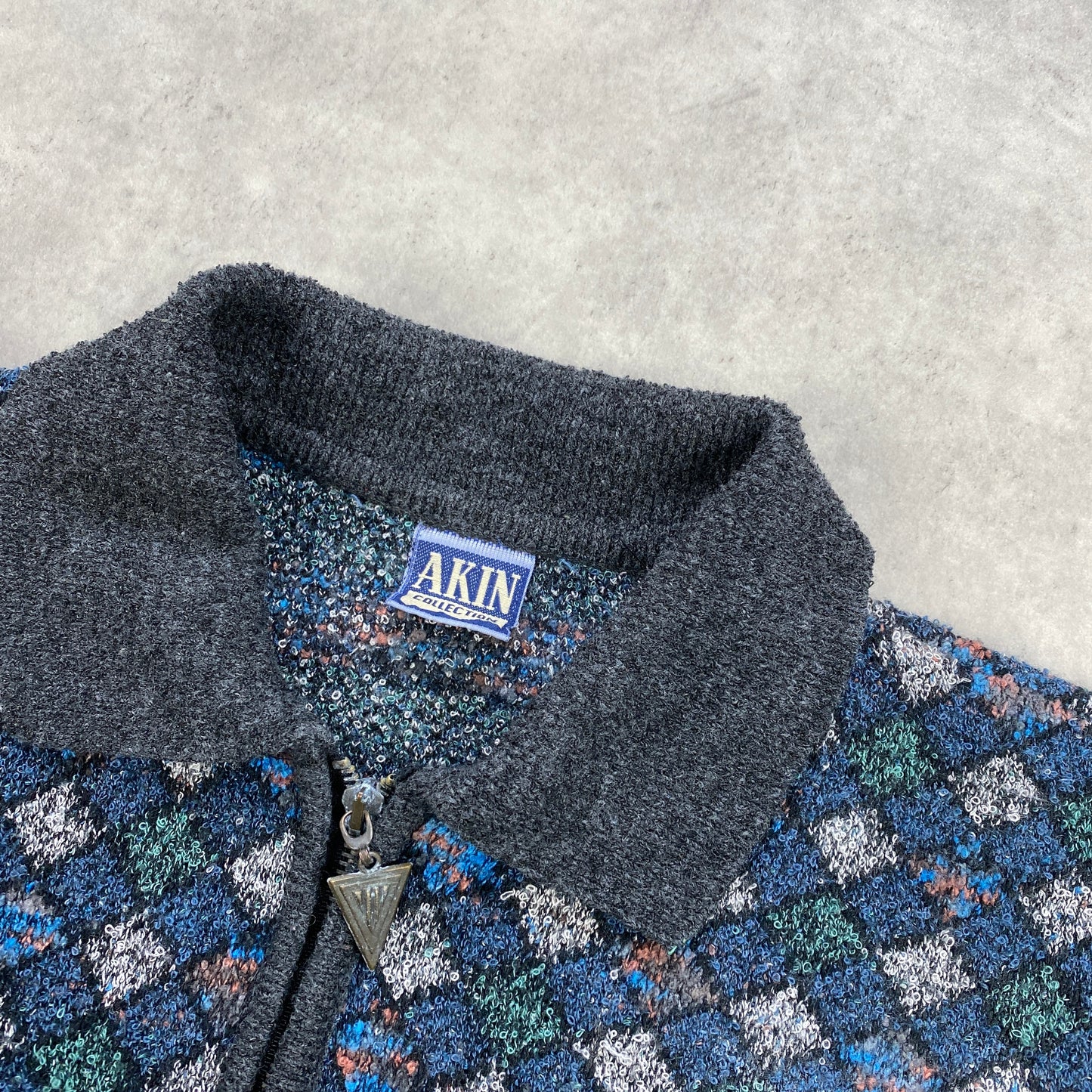 Vintage RARE knit 1/4 zip sweater (M-L)
